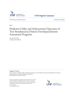 Predictive Utility and Achievement Outcomes of Two Simultaneous