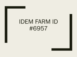 PowerPoint Presentation - IDEM Farm ID #6957