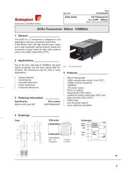 1 SCRJ-Transceiver 650nm 125MBit/s