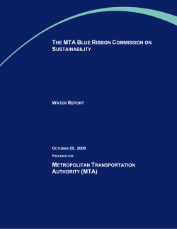 MTA Water Report