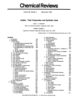 Azides: their preparation and synthetic uses