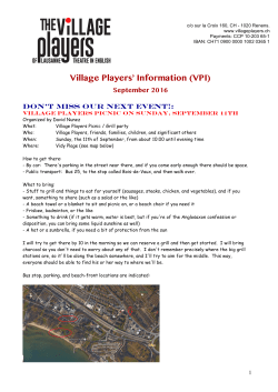 VPI - The Village Players of Lausanne