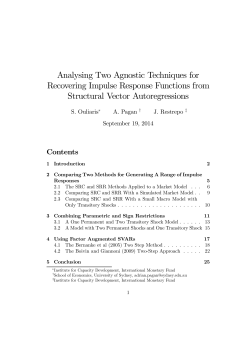 Analysing Two Agnostic Techniques for Recovering Impulse