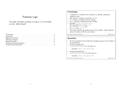 Predicate Logic