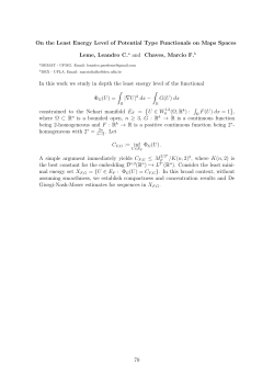 On the Least Energy Level of Potential Type - CEAD