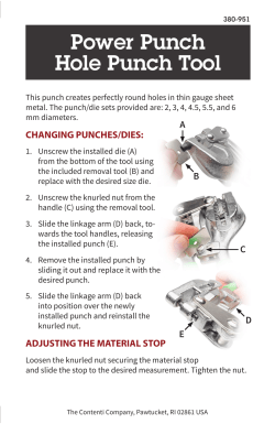 Power Punch Hole Punch Tool
