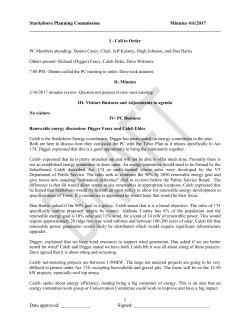 Meeting called to order by Eric Hanson, Chair at 7