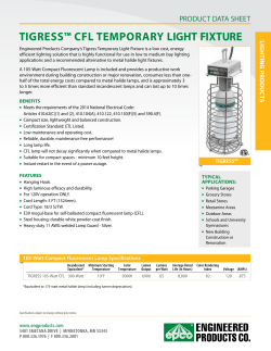 tigress&trade; cfl temporary light fixture