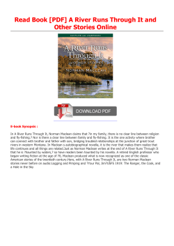 A River Runs Through It and Other Stories Online