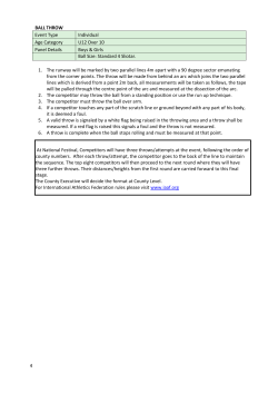 Ball Throw Rules