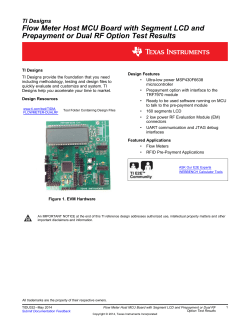 Flow Meter Host MCU Board with Segment LCD