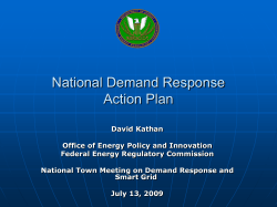 National Action Plan on Demand Response