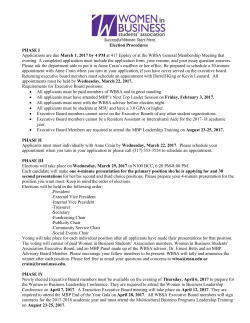 E-board Application - Women in Business Students` Association