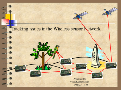 Fundamental of tracking a object using sensors