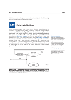 B.10 Finite State Machines