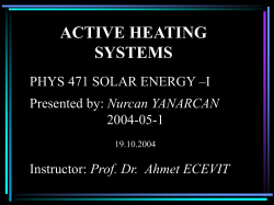 active heating systems