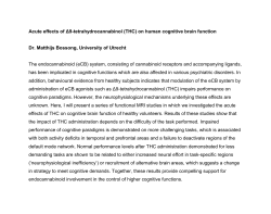 Acute effects of Δ9-tetrahydrocannabinol (THC) on human cognitive