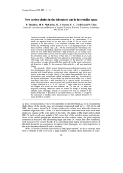 New carbon chains in the laboratory and in interstellar space