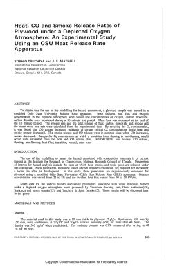An Experimental Study Using an OSU Heat Release
