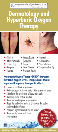 Dermatology and Hyperbaric Oxygen Therapy