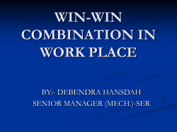 How to create win-win combination in work place?