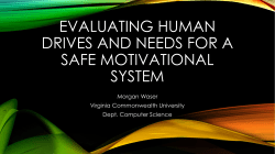 Evaluating Human Drives and needs for a safe motivational system