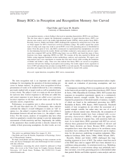 Binary ROCs in Perception and Recognition Memory Are Curved