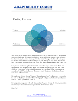 As you look at the diagram above, breakdown each circle into its