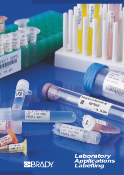 Laboratory Applications Labelling