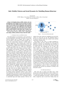Infer Mobility Patterns and Social Dynamics for Modelling Human