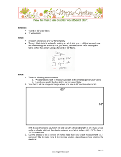 how to make an elastic waistband skirt