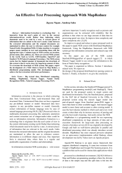 An Effective Text Processing Approach With MapReduce