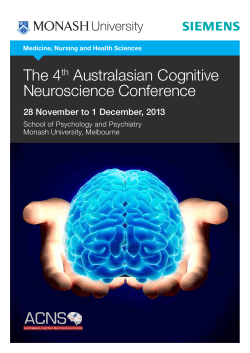 The 4th Australasian Cognitive Neuroscience Conference