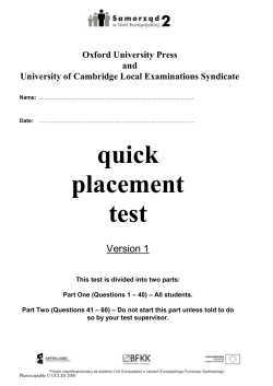 University of Cambridge Local Examinations Syndicate