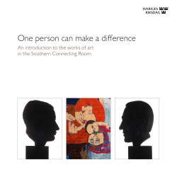 One person can make a difference