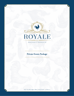 Private Events Package