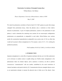 Polarization Correlation of Entangled Gamma Rays
