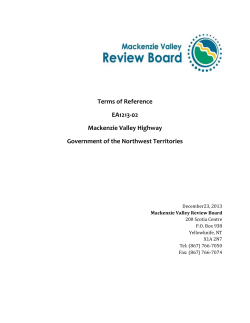 This Terms of Reference will direct the developer to organize