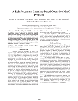 A Reinforcement Learning-based Cognitive MAC Protocol