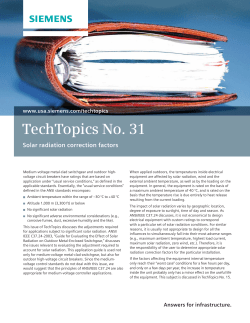 TechTopics No. 31 - Solar radiation correction factors