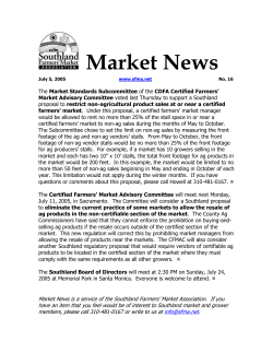 Market News - Southland Farmers` Market Association