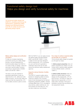 Functional safety design tool - Helps you design and verify
