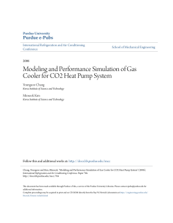 Modeling and Performance Simulation of Gas Cooler for CO2 Heat