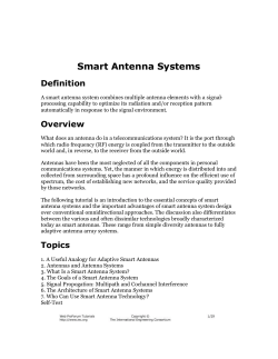 Smart Antenna Systems