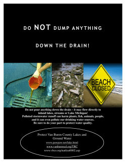 do not dump anything down the drain!