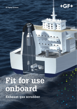 Fit for use onboard - Exhaust gas scrubber