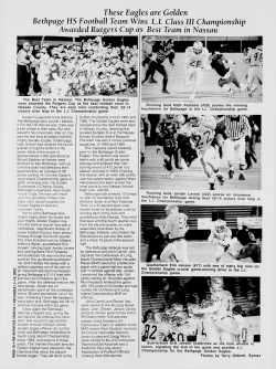 These Eagles are Golden Bethpage HS Football Team Wins L.I.