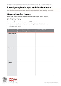 Geomorphological hazards | Investigating landscapes and