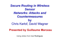 Secure Routing in Wireless Sensor Networks: Attacks and