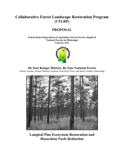 Longleaf Pine Ecosystem Restoration and Hazardous Fuels Reduction